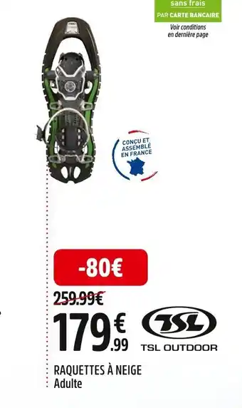 Intersport RAQUETTES À NEIGE Adulte offre