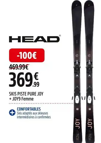 Intersport SKIS PISTE PURE JOY + JOY9 Femme offre