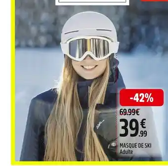 Intersport MASQUE DE SKI Adulte offre