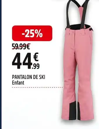 Intersport PANTALON DE SKI Enfant offre