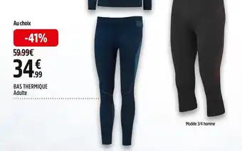 Intersport BAS THERMIQUE Adulte offre