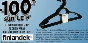 BON PLAN SUR LA SÉLECTION DE CINTRES FINLANDEK