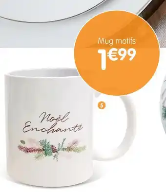 b&m Mug motif offre