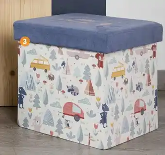 Coffre pouf pliable