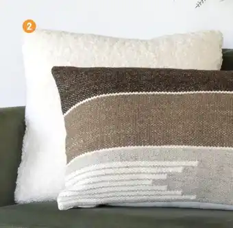 b&m Coussin teddy crème offre