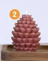 Bougie pomme de pin