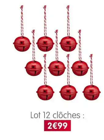 b&m Lot 12 clôches offre
