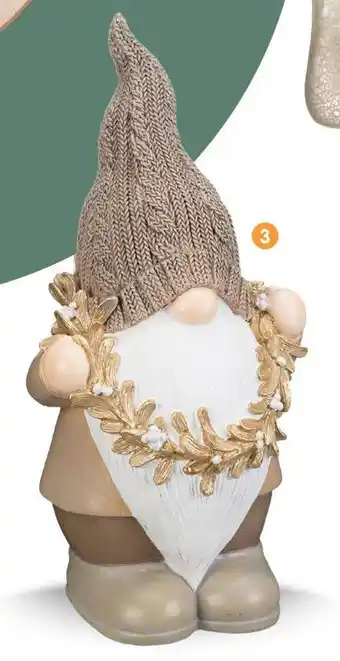 b&m Gnome avec guirlande offre