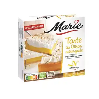 Carrefour Marie tarte au citron meringuée surgelée offre
