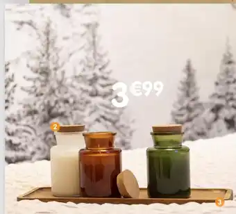 b&m Bougie apothicare avec couvercle en liège / vide poche en bois offre