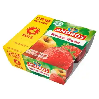 Carrefour Andros desserts fruitiers offre découverte offre