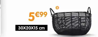 b&m Panière tréssée xs offre