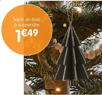 b&m Sapin en bois à suspendre offre