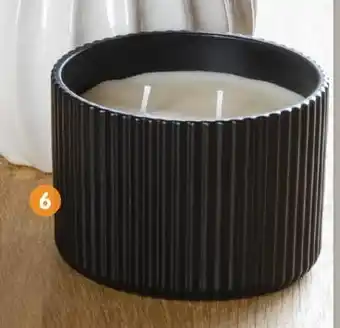 b&m Bougie pot strie offre