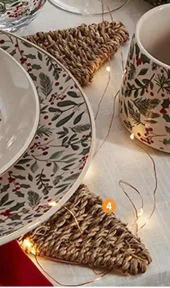 b&m Lot de 2 sets de table tressés étoile offre
