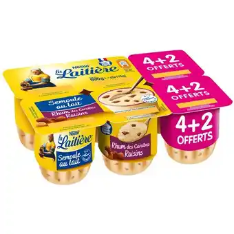 Carrefour La laitiere semoule au lait offre
