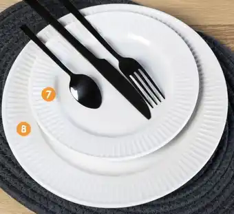 b&m Assiette plate striée offre
