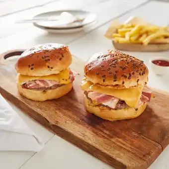 Carrefour 2 burgers au bacon offre