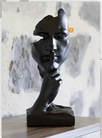 b&m Sculpture silence offre