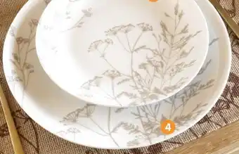 b&m Assiette effet floral offre