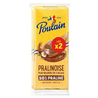 Carrefour Poulain tablette de chocolat offre