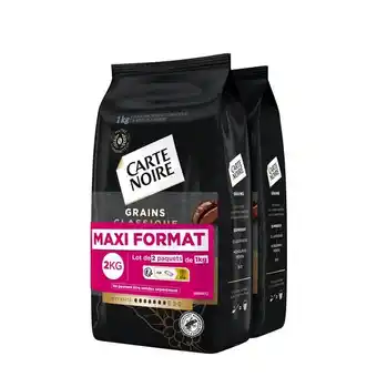Carrefour Carte noire café en grains maxi format offre