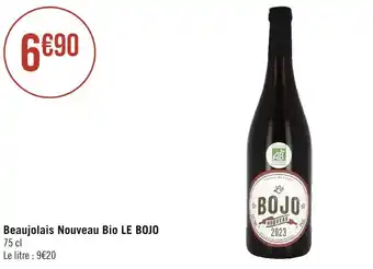 Casino Supermarchés Le bojo beaujolais nouveau bio offre