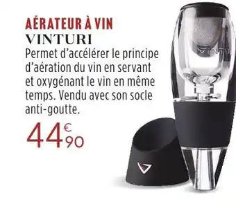 Culinarion Vinturi aérateur à vin offre