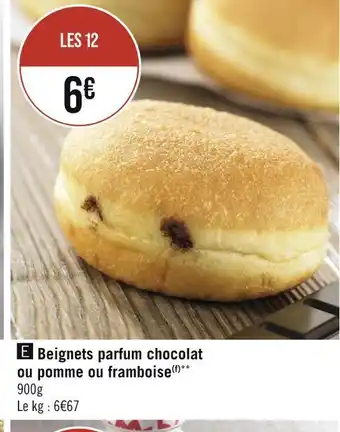 Casino Supermarchés Beignets parfum chocolat ou pomme ou framboise offre