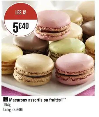 Casino Supermarchés Macarons assortis ou fruités offre