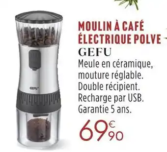 Gefu moulin à café électrique polve