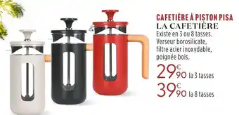 La cafetière cafetière à piston pisa
