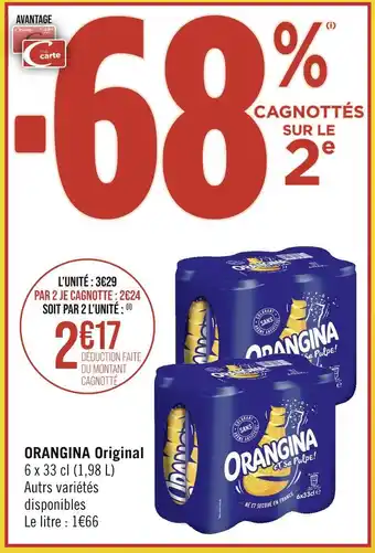 Casino Supermarchés Orangina orangina original offre
