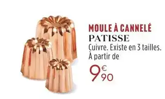 Culinarion Patisse moule à cannelé offre