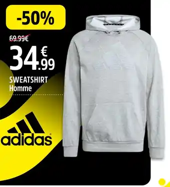 Intersport Adidas sweatshirt homme offre
