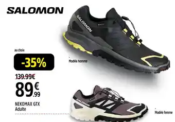 Intersport Salomon nekomax gtx adulte offre