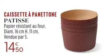 Patisse caissette Ă panettone