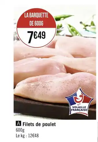 Casino Supermarchés Filets de poulet offre