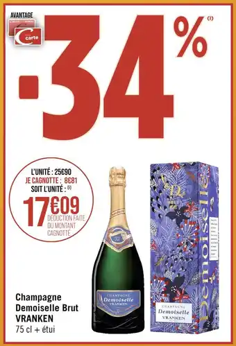 Vranken champagne demoiselle brut