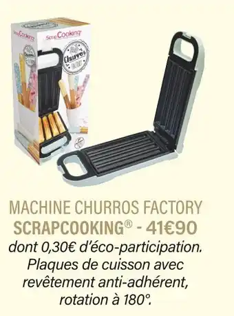 Scrapcooking machine churros factory