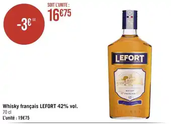 Lefort whisky français 42% vol