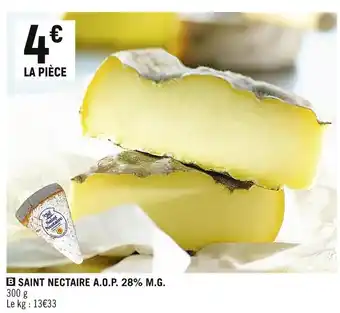 Saint nectaire a.o.p. 28% m.g