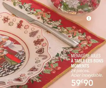 Les bons moments ménagère jules à table