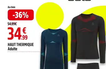 Intersport Odlo haut thermique offre