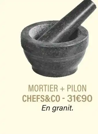 Chefs&co mortier + pilon