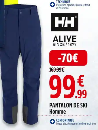 Intersport Hh pantalon de ski offre