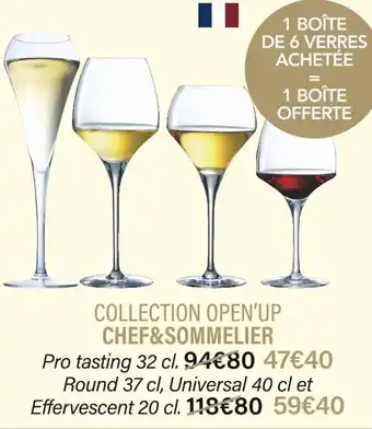Ambiances & Styles Chef&sommelier collection open’up offre