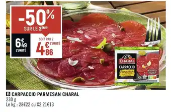 Spar Charal carpaccio parmesan offre