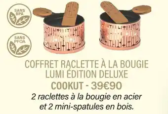 Cookut coffret raclette à la bougie lumi édition deluxe