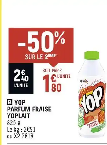 Yoplait yop parfum fraise
